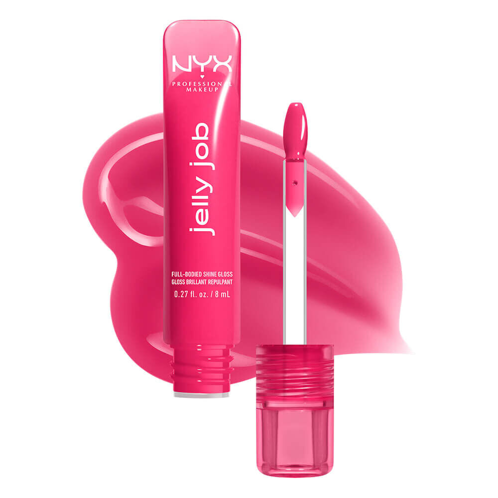 Jelly Job packshot solider show on top of product swatch in shade 10 Juicy Jelly